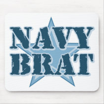 Navy Brat Mouse Mat