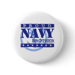 Navy Brother Pinback Button