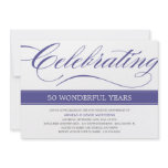 NAVY CELEBRATION | WEDDING ANNIVERSARY INVITE