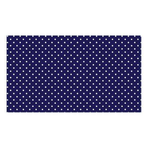 Navy Chevron and Polka Dot Business Cards (back side)