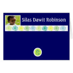 Navy Child's Personalized Photo Notecard