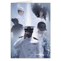 Navy Commemorative Greeting & Note Cards cards