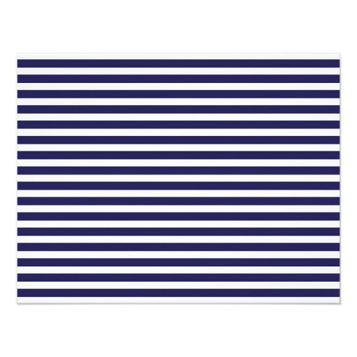 Navy & Coral Nautical Stripes & Anchor Stationery Personalized Invitations