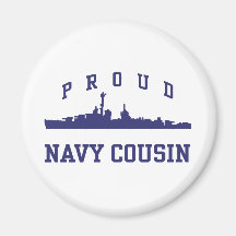 Navy Cousin Magnet