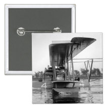 Navy Curtiss NC-4 Flying Boat, 1918 Pinback Button