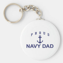 Navy Dad Keychain