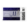 Navy Damask Monogrammed