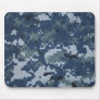 Navy Digital Camouflage Mouse Pad