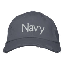 Navy Embroidered Hat embroidered hats