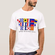 Navy Flags 2 t-shirts