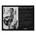Navy Flyer's Creed posters