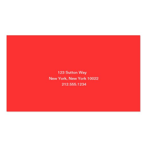 Navy for Fall Business Cards Asian Blue (back side)