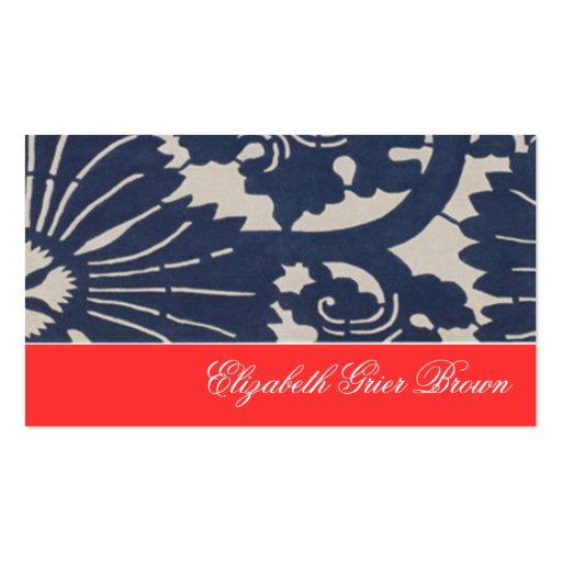 Navy for Fall Business Cards Asian Blue
