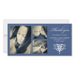 NAVY FORMAL COLLAGE | WEDDING THANK YOU CARD PHOTO CARD