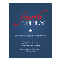 Navy fourth july colonial Independence celebration invitations