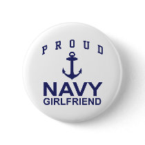 Navy Girlfriend Pinback Buttons