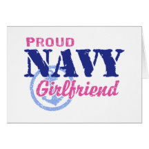 Navy Girlfriend Greeting Cards