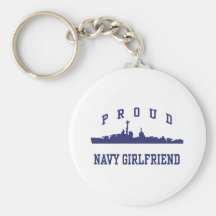 Navy Girlfriend Key Chain