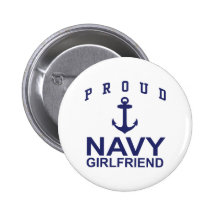 Navy Girlfriend Pinback Buttons