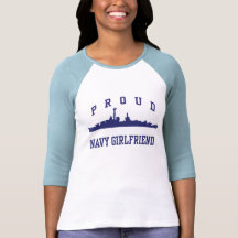 Navy Girlfriend Tee Shirt
