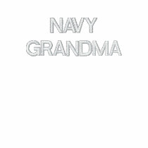 NAVY GRANDMA embroidered shirts