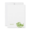 Navy green peacock wedding RSVP response card invitation