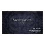 Navy Grunge damask business card
