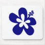 navy hibiscus aloha flower mousepads