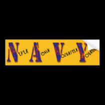 NAVY JOKE bumper stickers