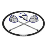 Navy Lacrosse Goalie Sticks and Helmet stickers