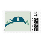 Navy Love Birds stamps