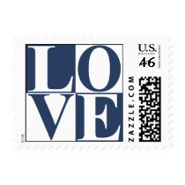 Navy Love Postage Stamp