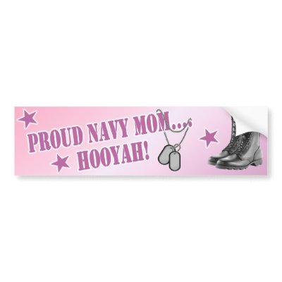 Navy Mom Bumper Sticker