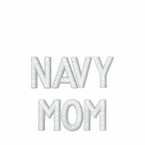NAVY MOM Embroidered Shirt embroidered shirts