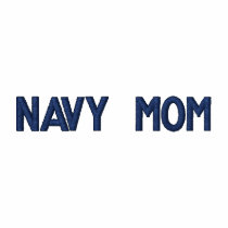 NAVY MOM embroidered shirts