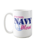 Navy Mom Coffee Coffee Mugs