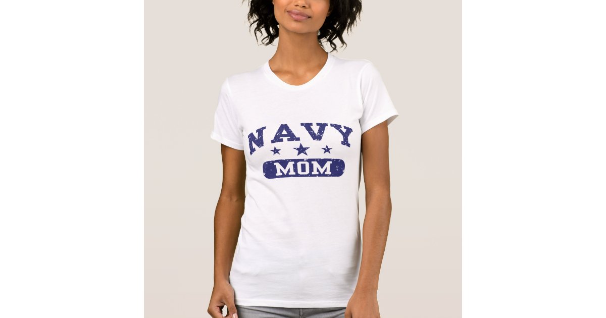 Navy Mom T Shirt Zazzle 