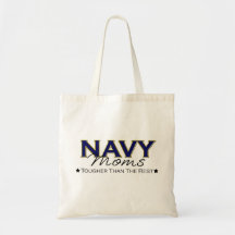 Navy Moms Tote Bags