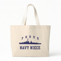 Navy Niece Tote Bag