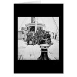 Navy Officers on the USS Philadelphia 1864 Card