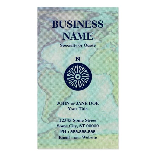 navy passport business card (back side)