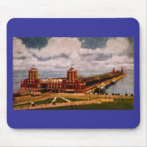 Navy Pier, Chicago, Illinois (ca.1916-1930) Mouse Pad