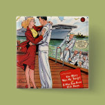 Navy Romance Pin