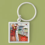 Navy Romance Key Chain
