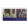 Navy Save the Date Photocard Custom Photo Card