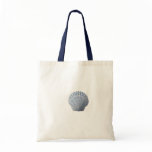 Navy Seashell Tote bags