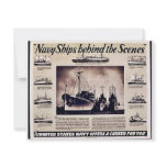 Navy Ships Behind The Scenes Custom Invites