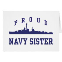 Navy Sister Greeting Card