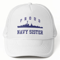 Navy Sister Trucker Hats