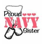 Navy Sister Hearts Tshirts